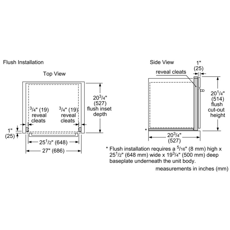 Bosch 500 Series 26.75'' 1.6 cu. ft. 950Watt Builtin Microwave & Reviews Wayfair